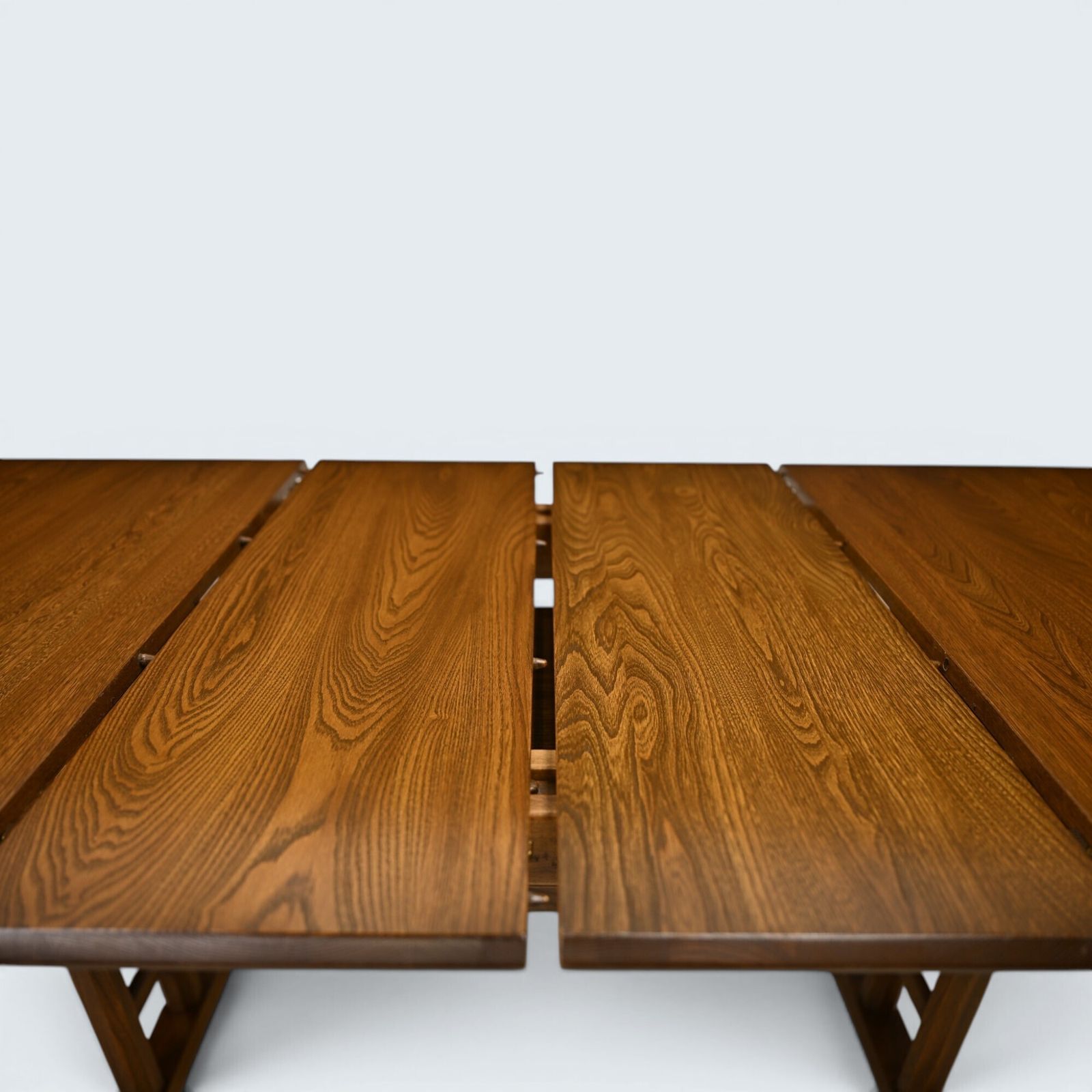 photo vinterior Ercol Burford Extending Dining Table 3 Extension Sections Light