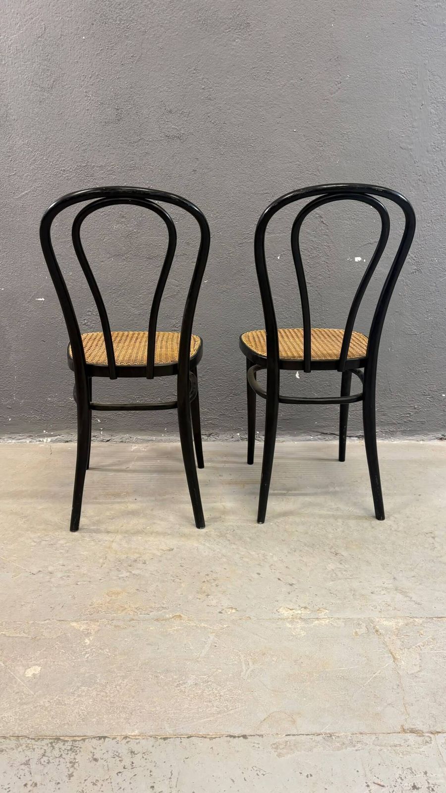 Paar Bentwood Stoelen, Weens Stro Zittingen, jaren 1960, Polen photo for sale