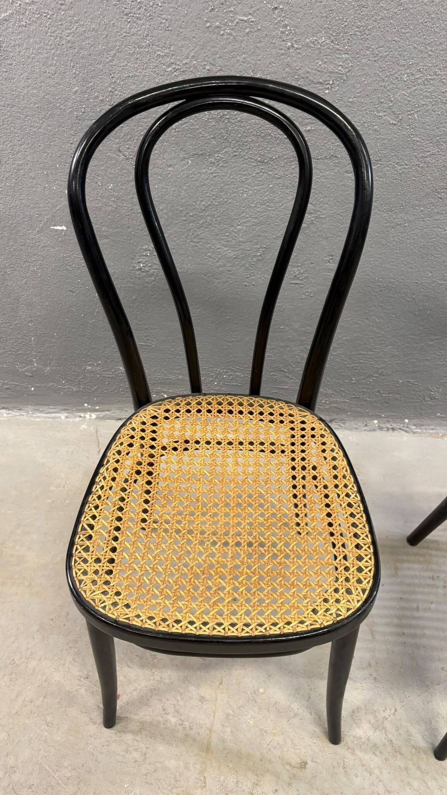 Paar Bentwood Stoelen, Weens Stro Zittingen, jaren 1960, Polen photo 858.0