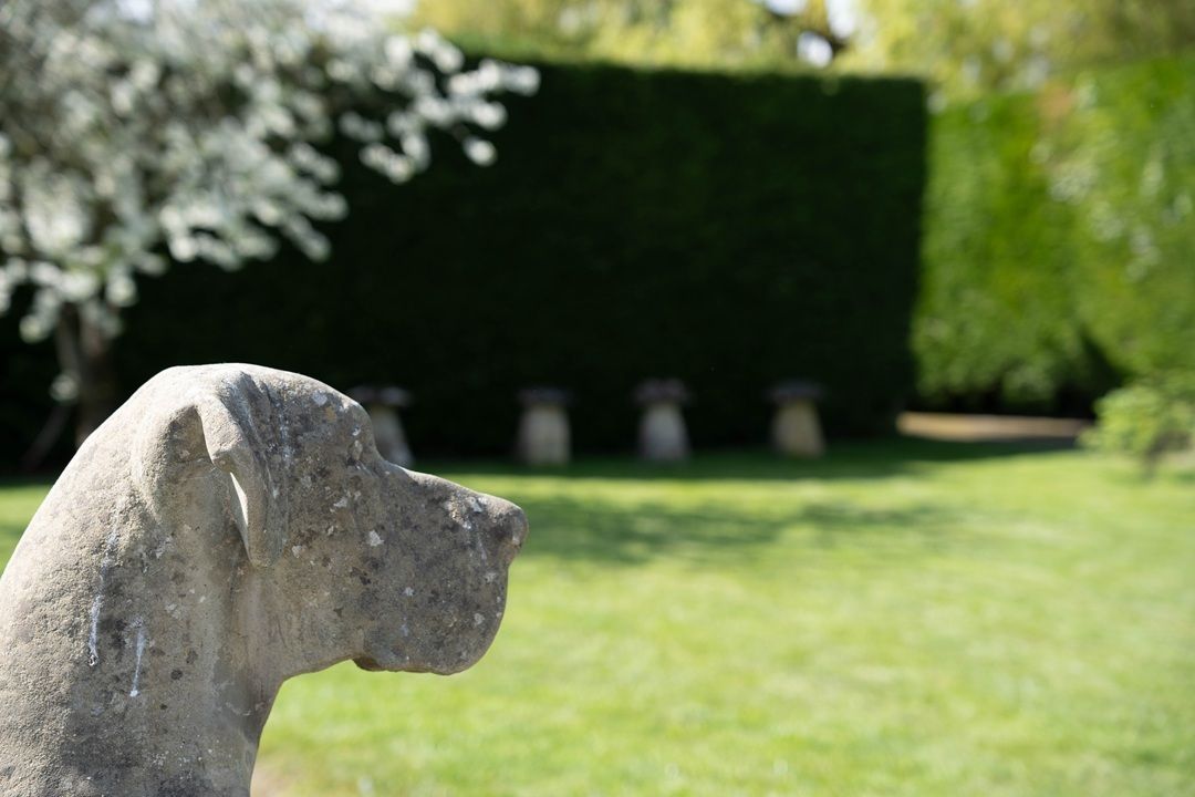 Impressive Cast Stone Garden Great Dane Statue photo 2520.0