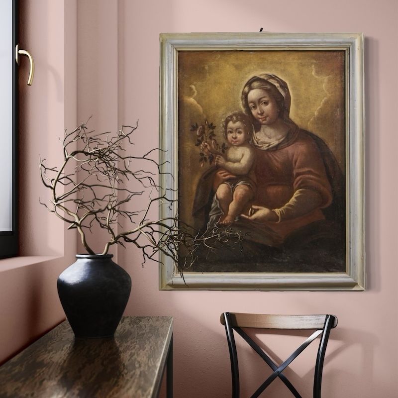 Peinture italienne d'époque, Madone à l'Enfant, XVIIe siècle photo 2550.0