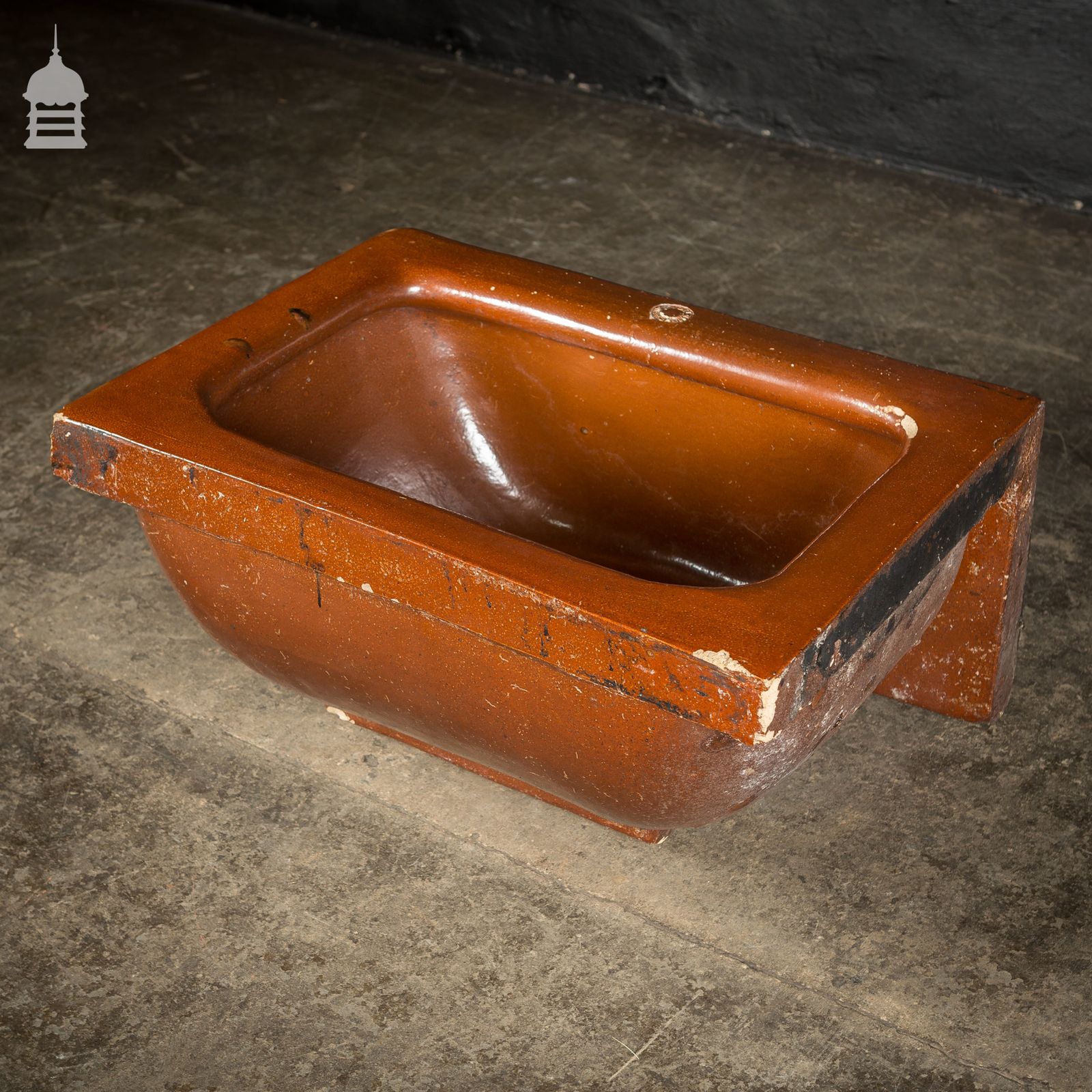 Large Victorian Salt Glaze Orange Peel Ceramic Trough Sink By Oats & Green Ltd Halifax photo furniture