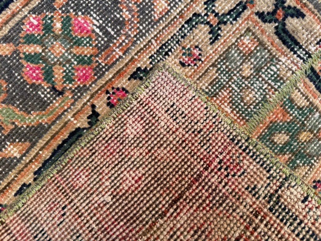 Klein Vintage Turks Tapijt 57x73 cm, Korte Loper, Met Gebruikssporen, Mini Vloerkleed 2557 photo Textiel
