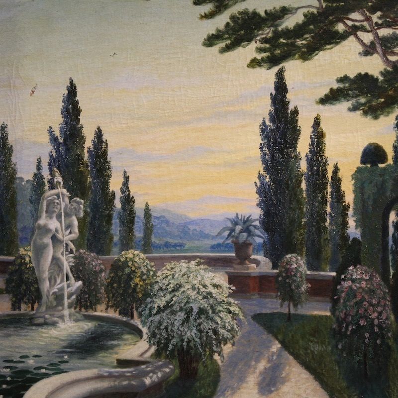 Peinture italienne de paysage, première moitié du XXe siècle photo furniture