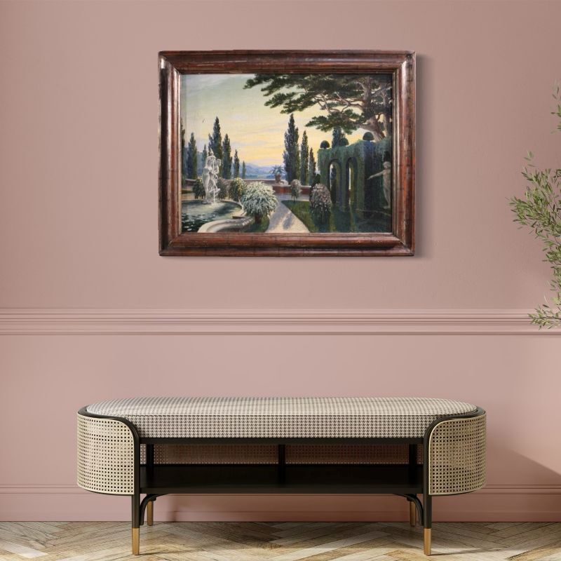 photo vintage Peinture italienne de paysage, première moitié du XXe siècle