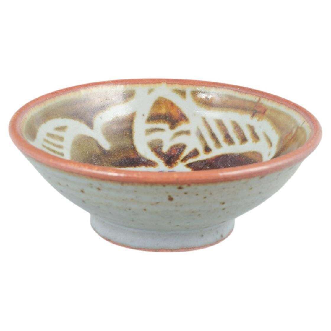 Jepson Pottery, USA. Keramische schaal in Chinese stijl. Midden 20e eeuw.