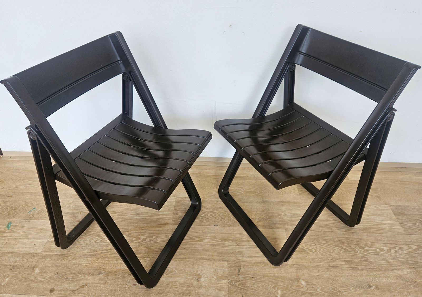 Pair Of Rare Folding Chairs Dabaya, Allibert, France, 1970s photo 397.0
