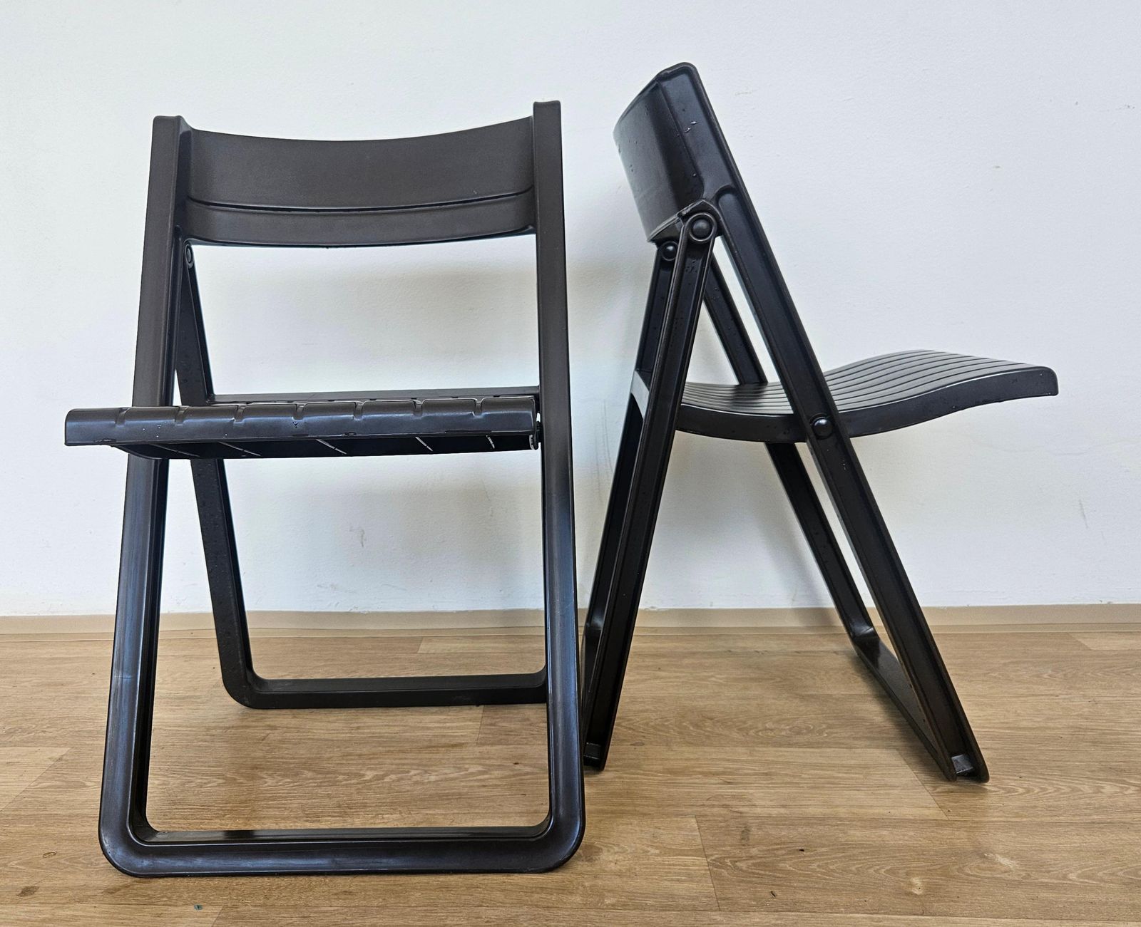 Paar zeldzame opklapbare stoelen Dabaya, Allibert, Frankrijk, jaren 1970 photo vinterior