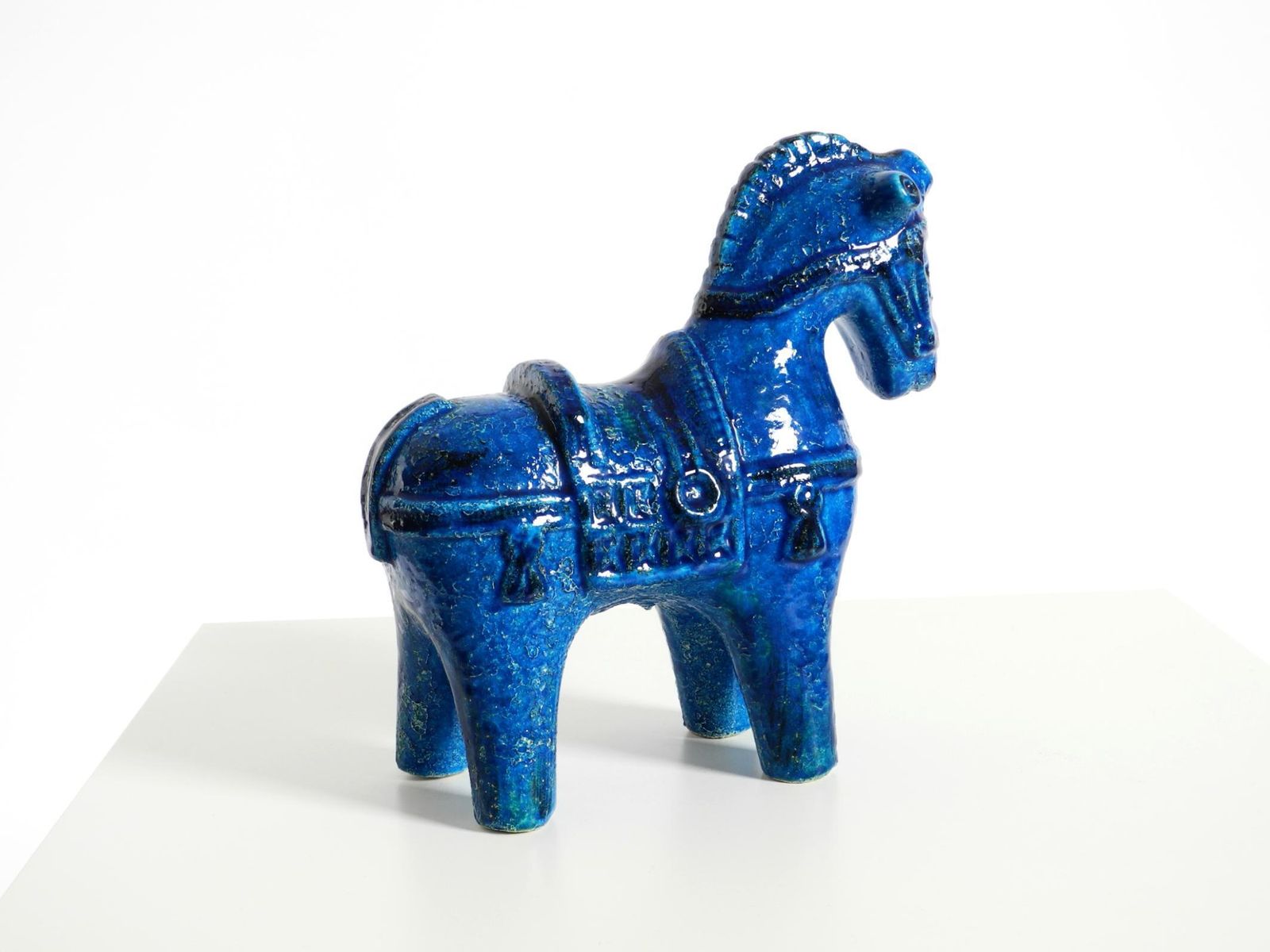 Keramisch paard uit de jaren 1960, Rimini Blu collectie, Aldo Londi voor Bitossi photo for sale