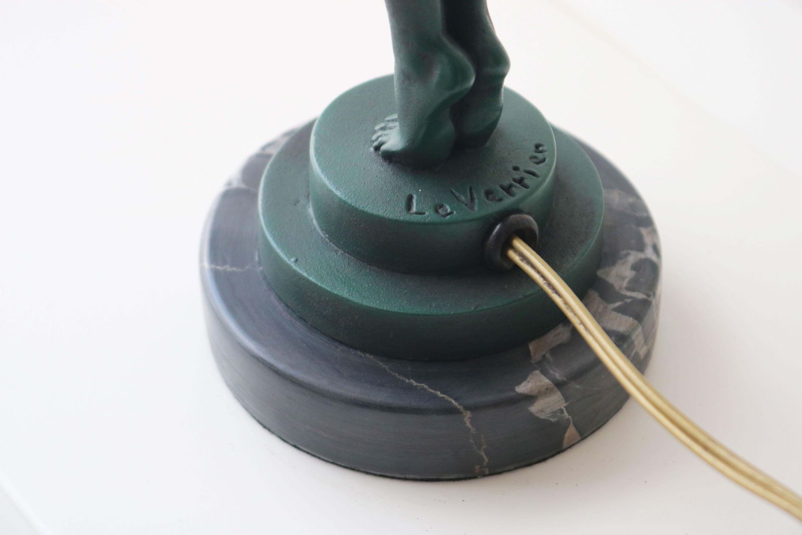 Lampe Art déco « Lueur Lumineuse » par Max Le Verrier, France, vers 1930 photo Luminaires