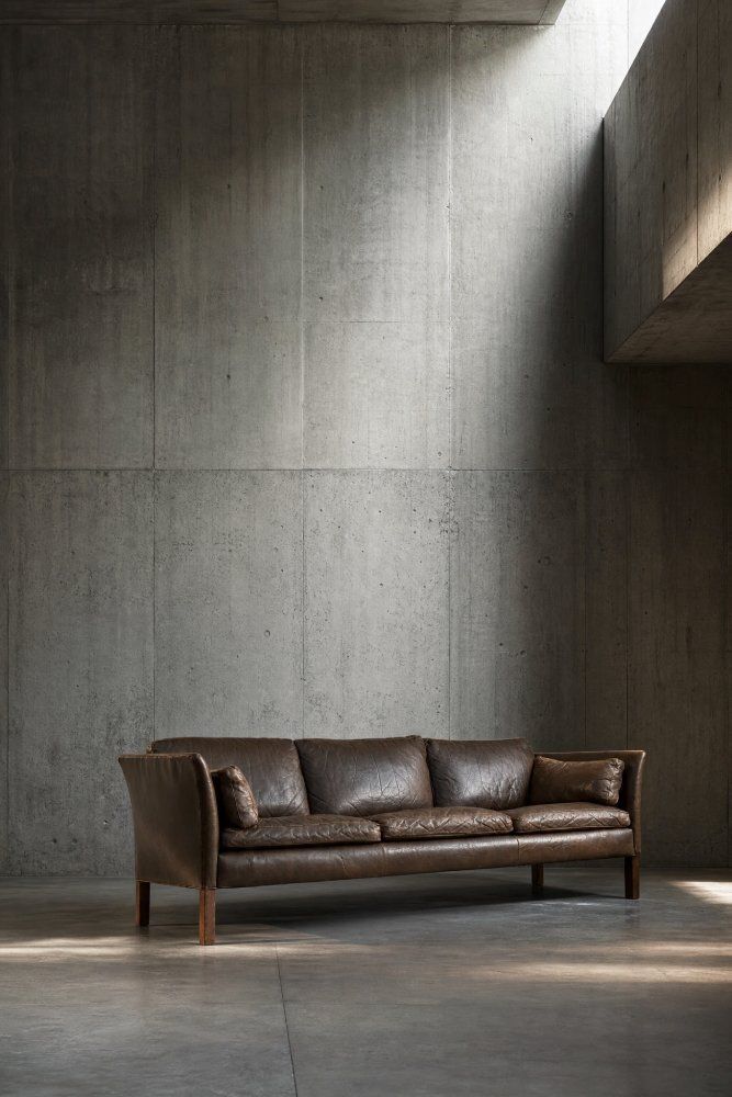Mid-Century Modern leren Cromwell-bank van Arne Norell, jaren 1960 photo for sale