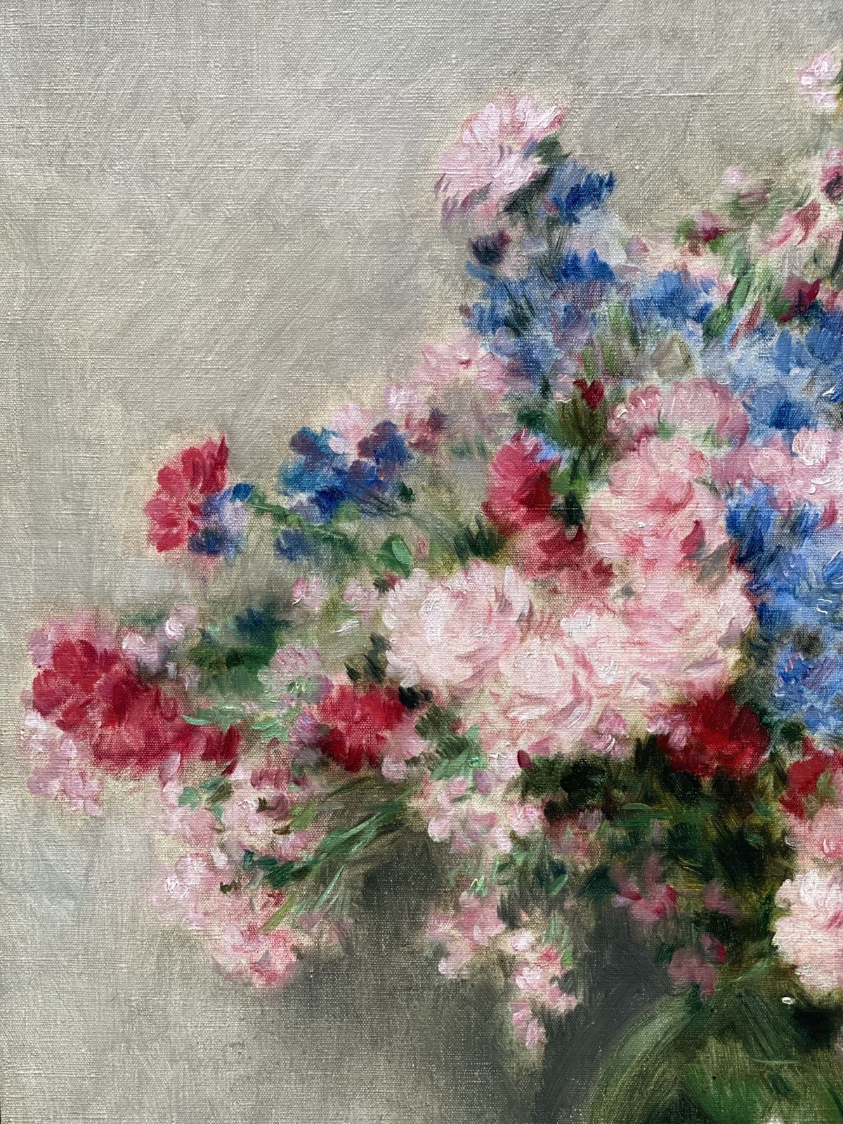 photo furniture 'Bouquet Of Flowers In A Green Vase' By Victor Abeloos (1881 – 1965)