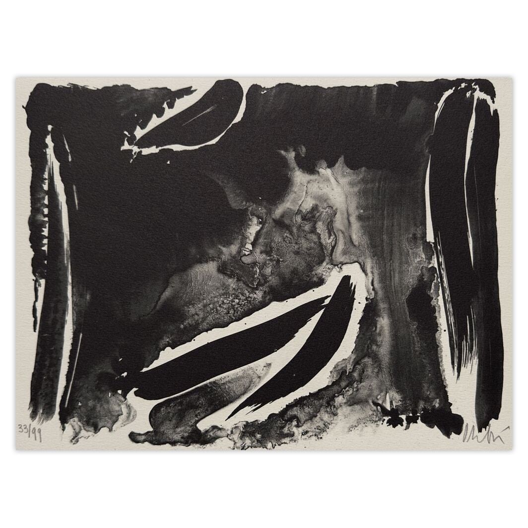 Olivier Debre Gesigneerde Lithografie Les Ambassadeurs 1989