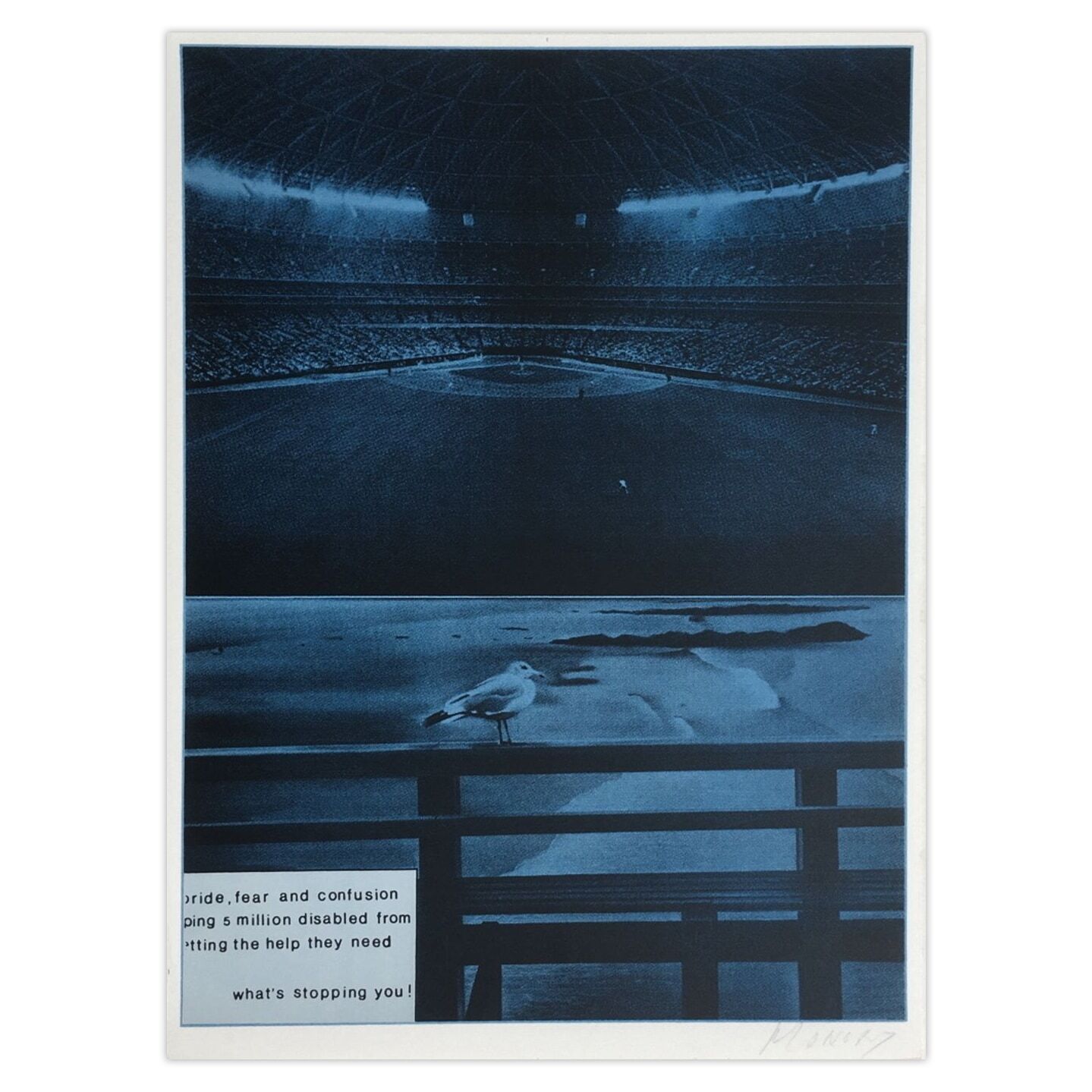 Jacques Monory Signed Screenprint Bicentenaire Kit   USA 76   10 (Pride, Fear And Confusion)