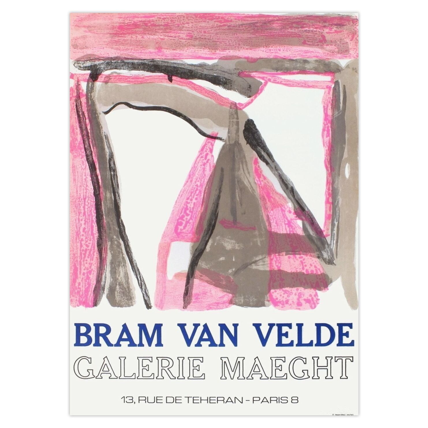Bram Van Velde Poster Expo 75   Galerie Maeght
