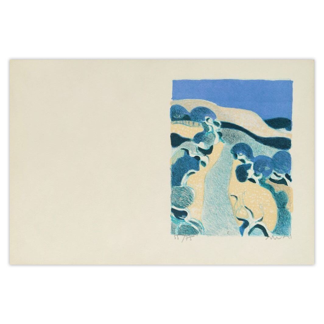 Roger Muhl Gesigneerde Lithografie Lumière De Provence 1971