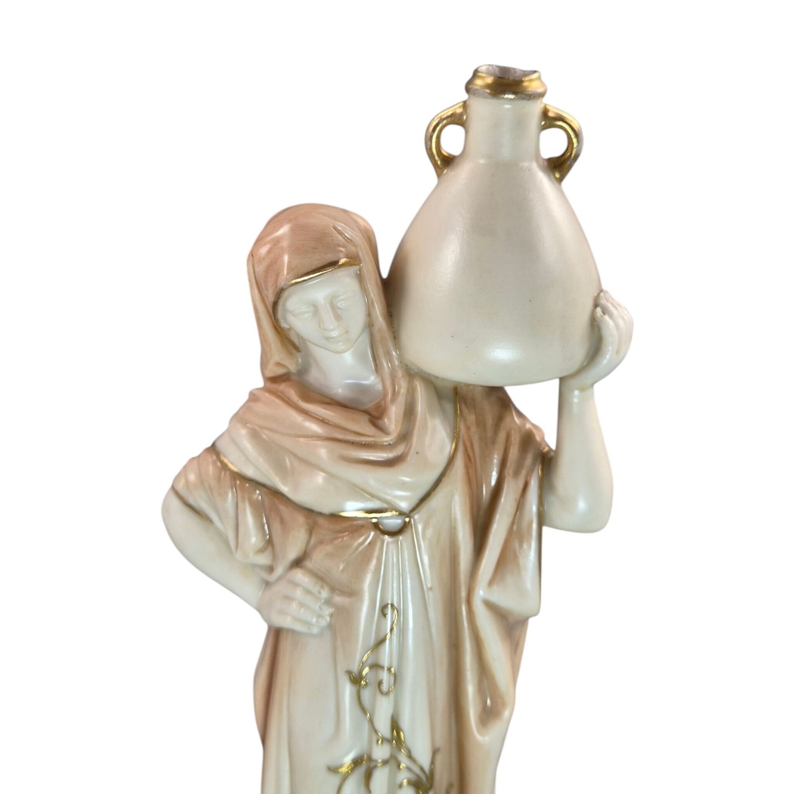 photo for sale Royal Worcester Blush Ivory Orientalist Figures Of Cairo Water Carriers By James Hadley, 1901 1902