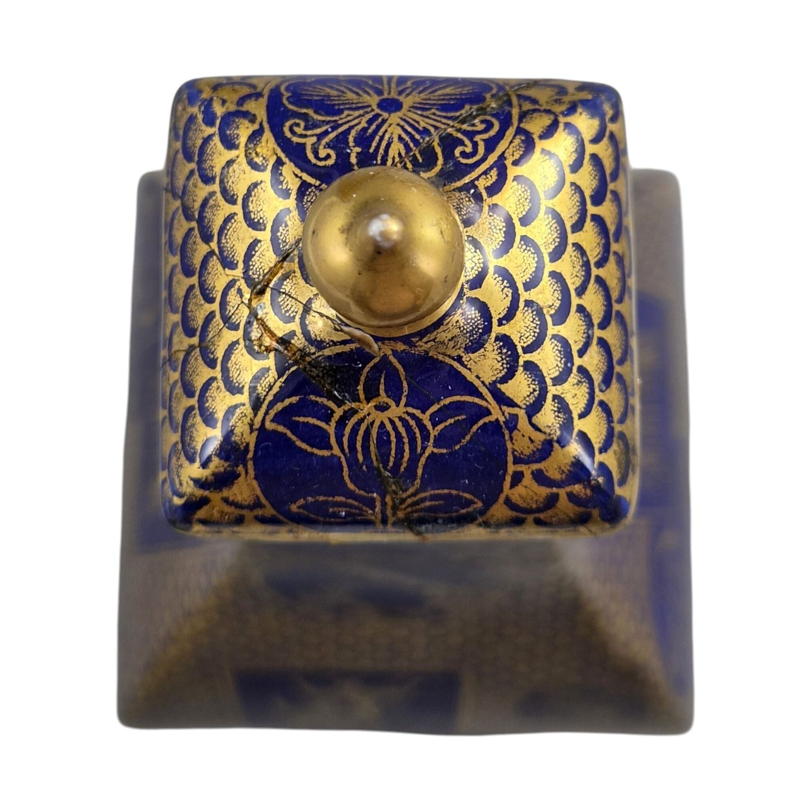 photo for sale Uiterst zeldzaam paar Mason's Patent Ironstone Mazarine Blue vazen ca. 1830 48