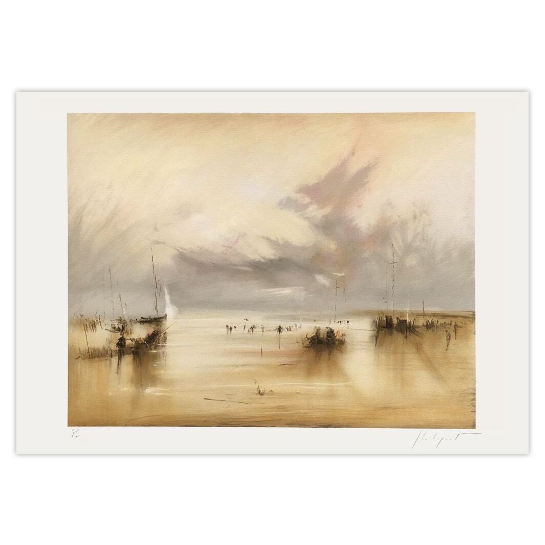 Jean Michel Noquet Gesigneerde Lithografie Effet De Lumière 1990
