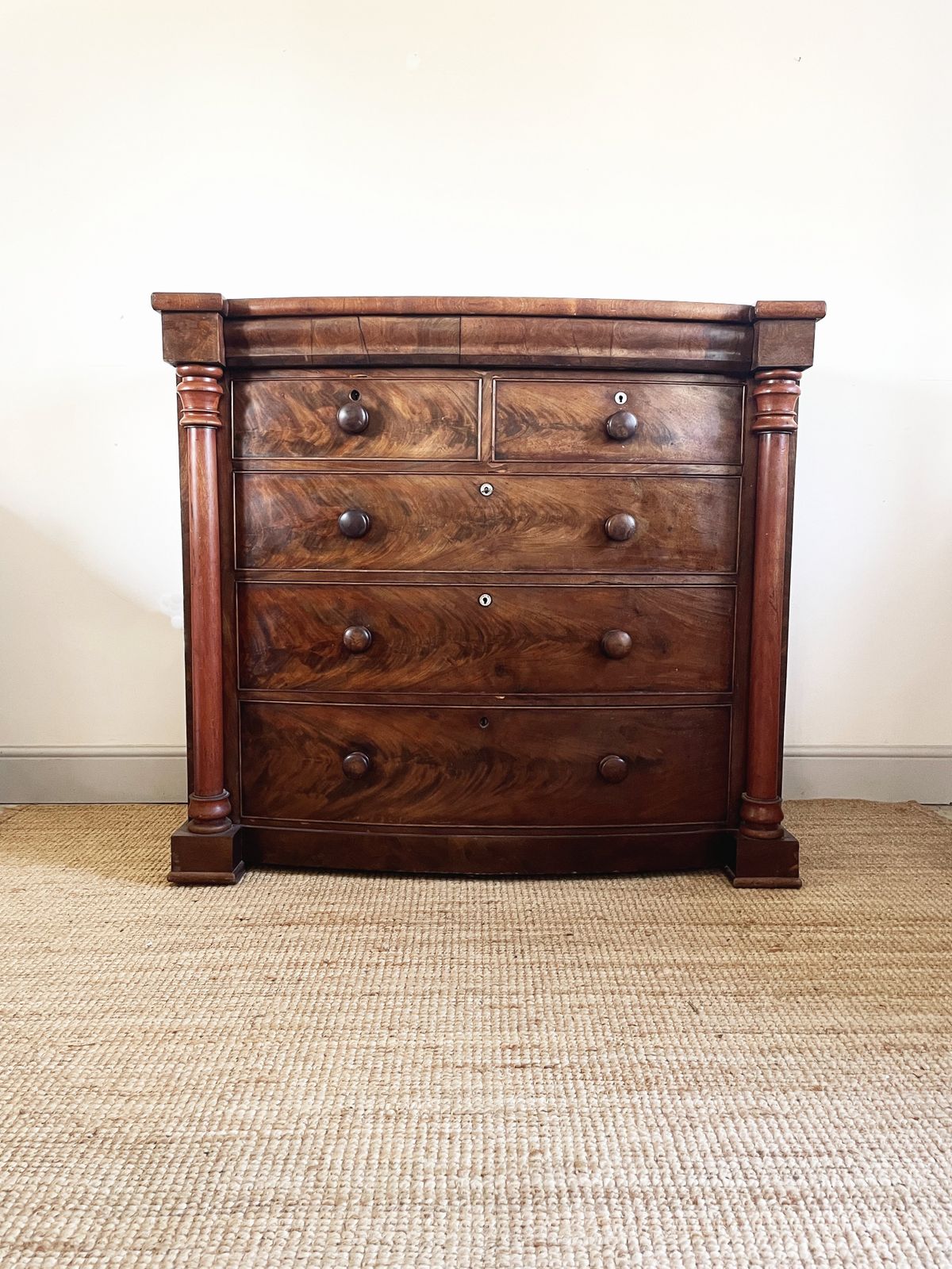 An Antique Mahogany Scotch Chest Of Drawers