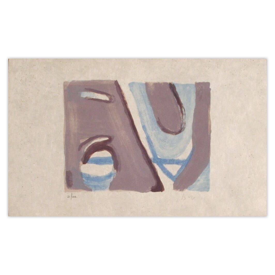 Bram Van Velde Gesigneerde Lithografie Mp 397 1981