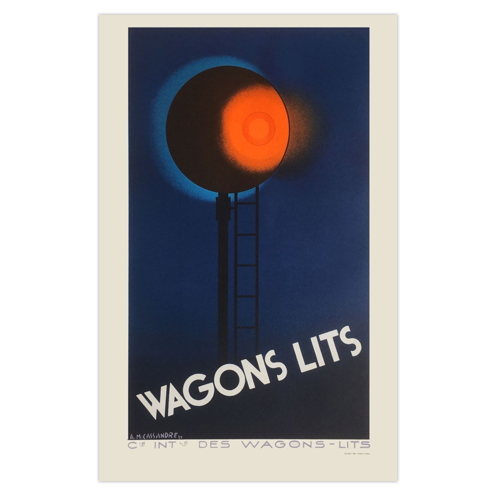 A.M. Cassandre Poster Wagons Lits
