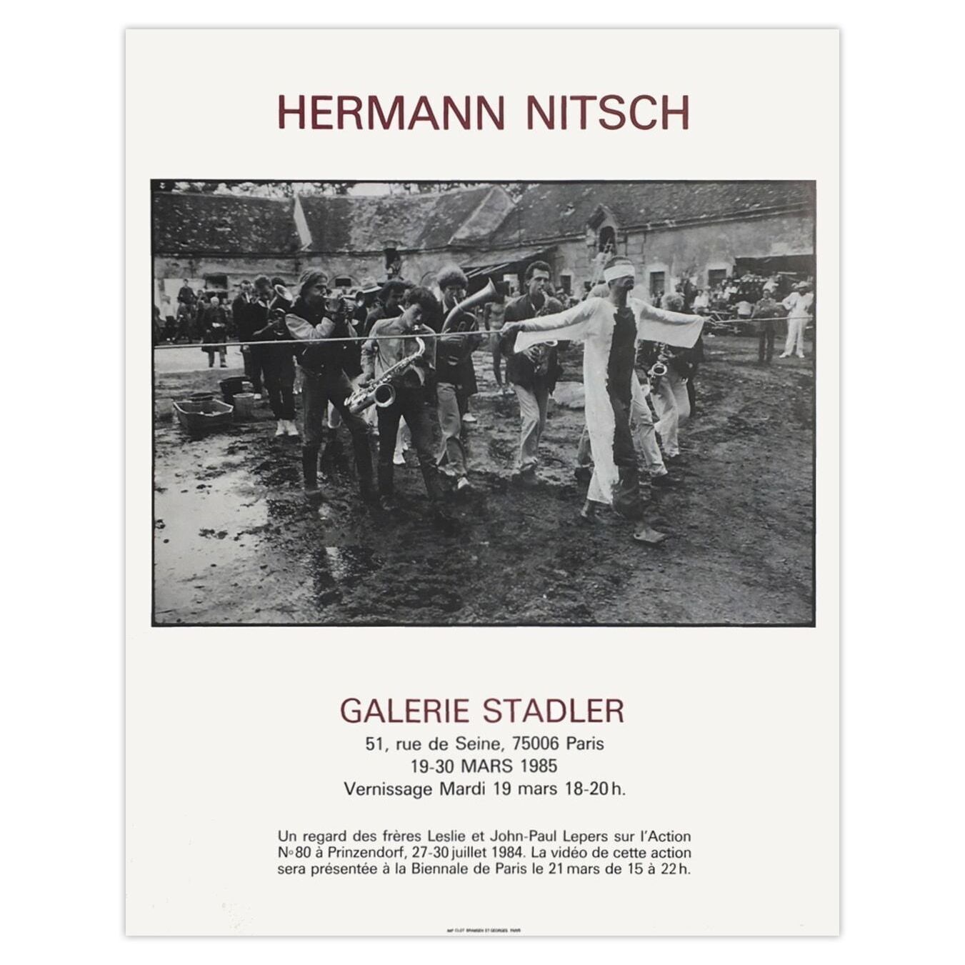Hermann Nitsch Poster Expo 85 Galerie Stadler