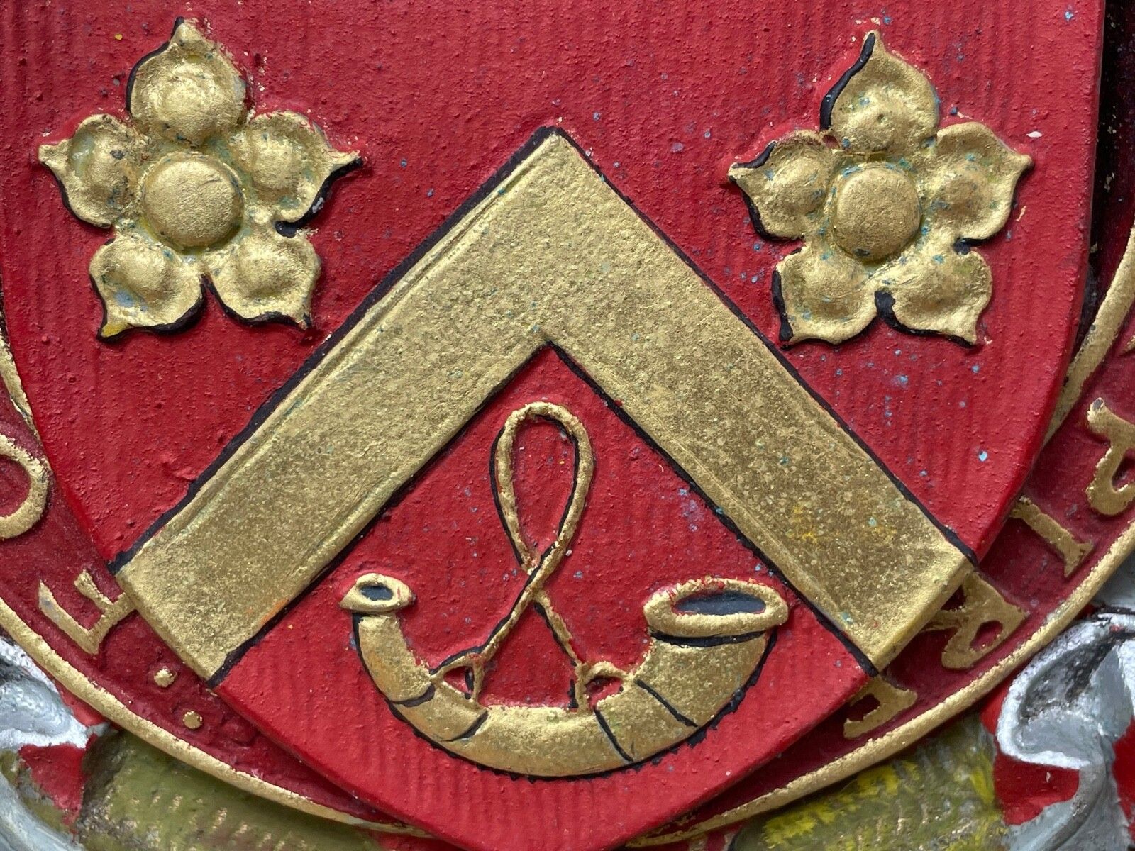 Mid Century Bronzen Heraldisch Plaquette Duncan Coat Of Arms Obe Ministry Of Supply Glasgow photo vintage