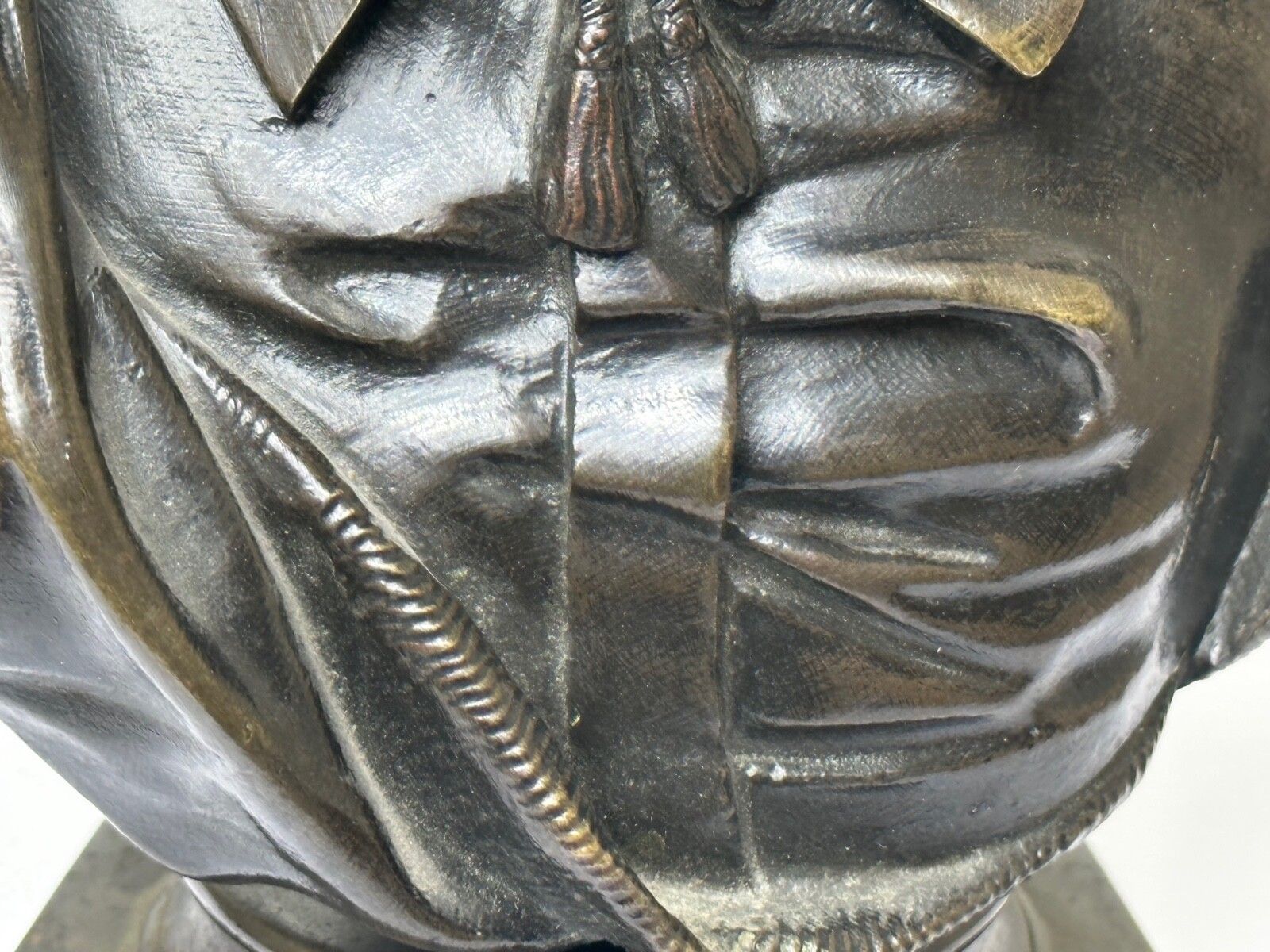 19th Century John Milton Sculpture Signed French Sculptor Signed Ernest Eugène Hiolle photo vinterior