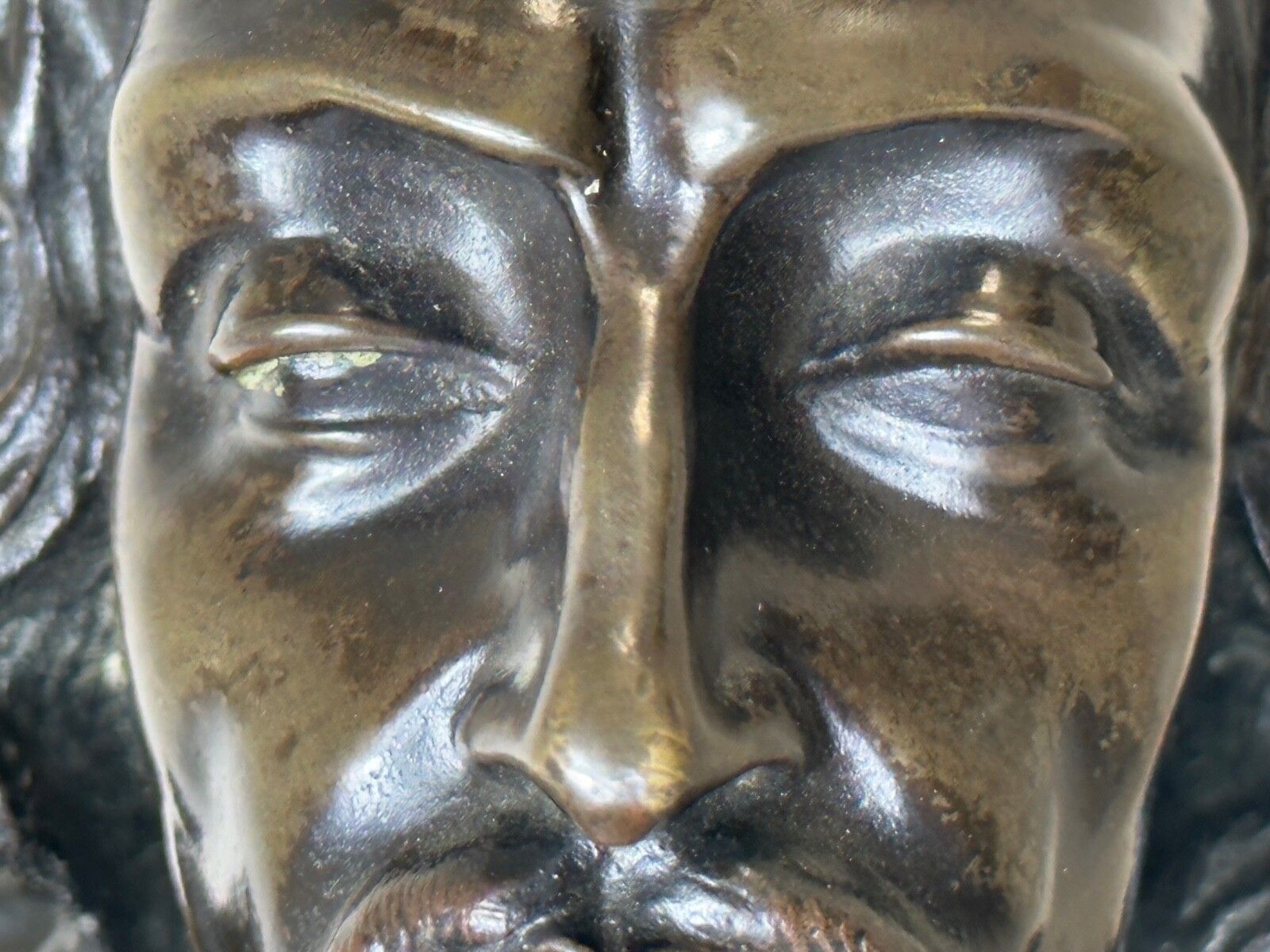 photo vinterior 19th Century John Milton Sculpture Signed French Sculptor Signed Ernest Eugène Hiolle