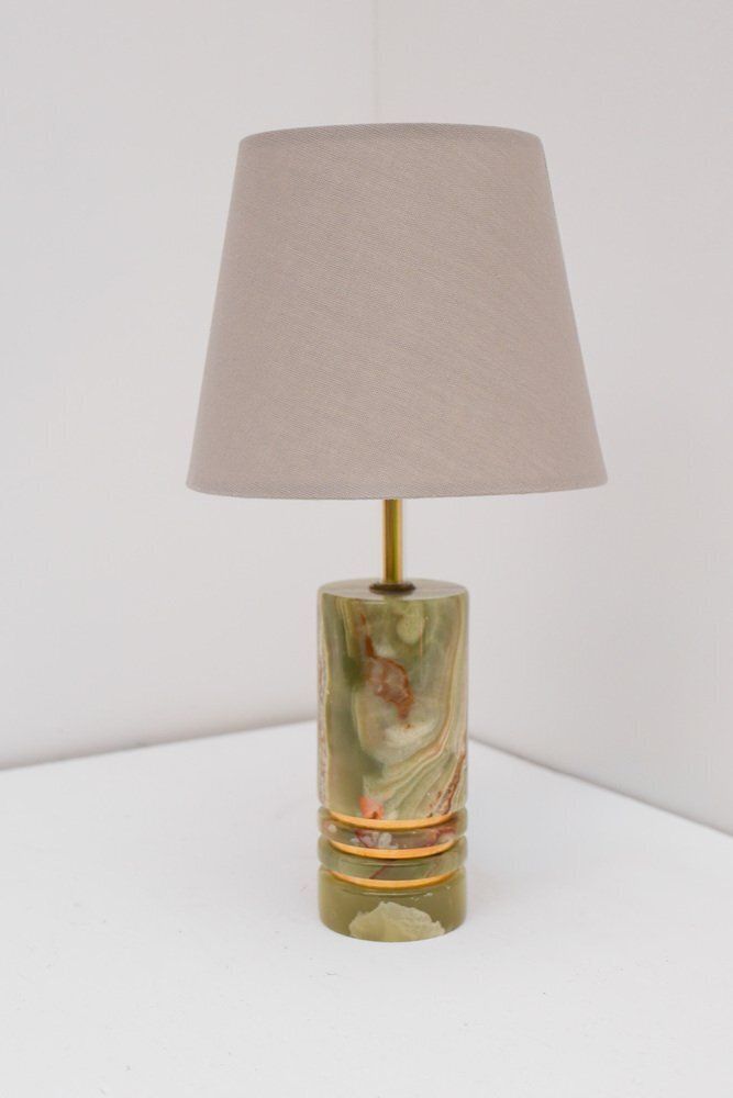 Lighting Mid Century Modern Italian Brass Table Lamp, 1970s photo