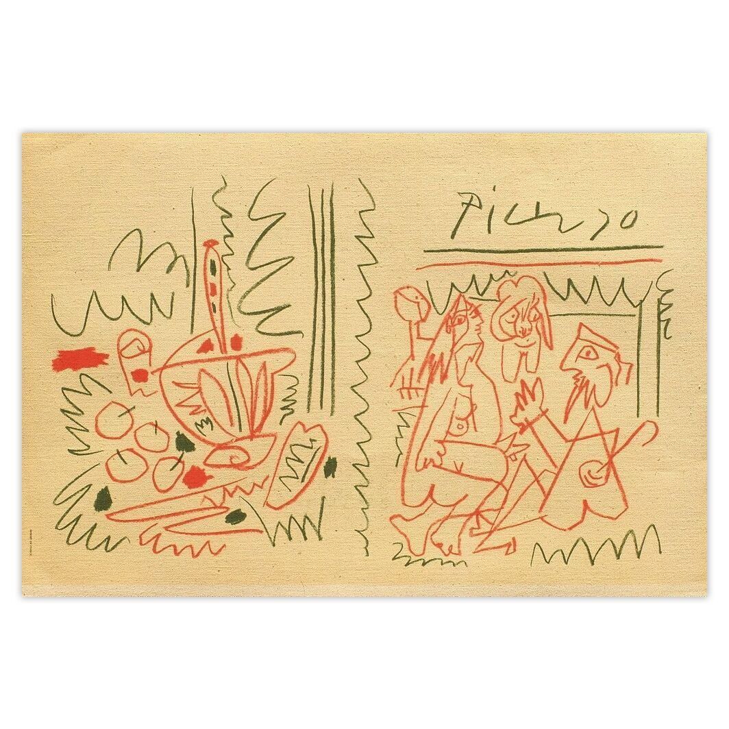 Pablo Picasso Lithografie Les Déjeuners Coversheet 1963