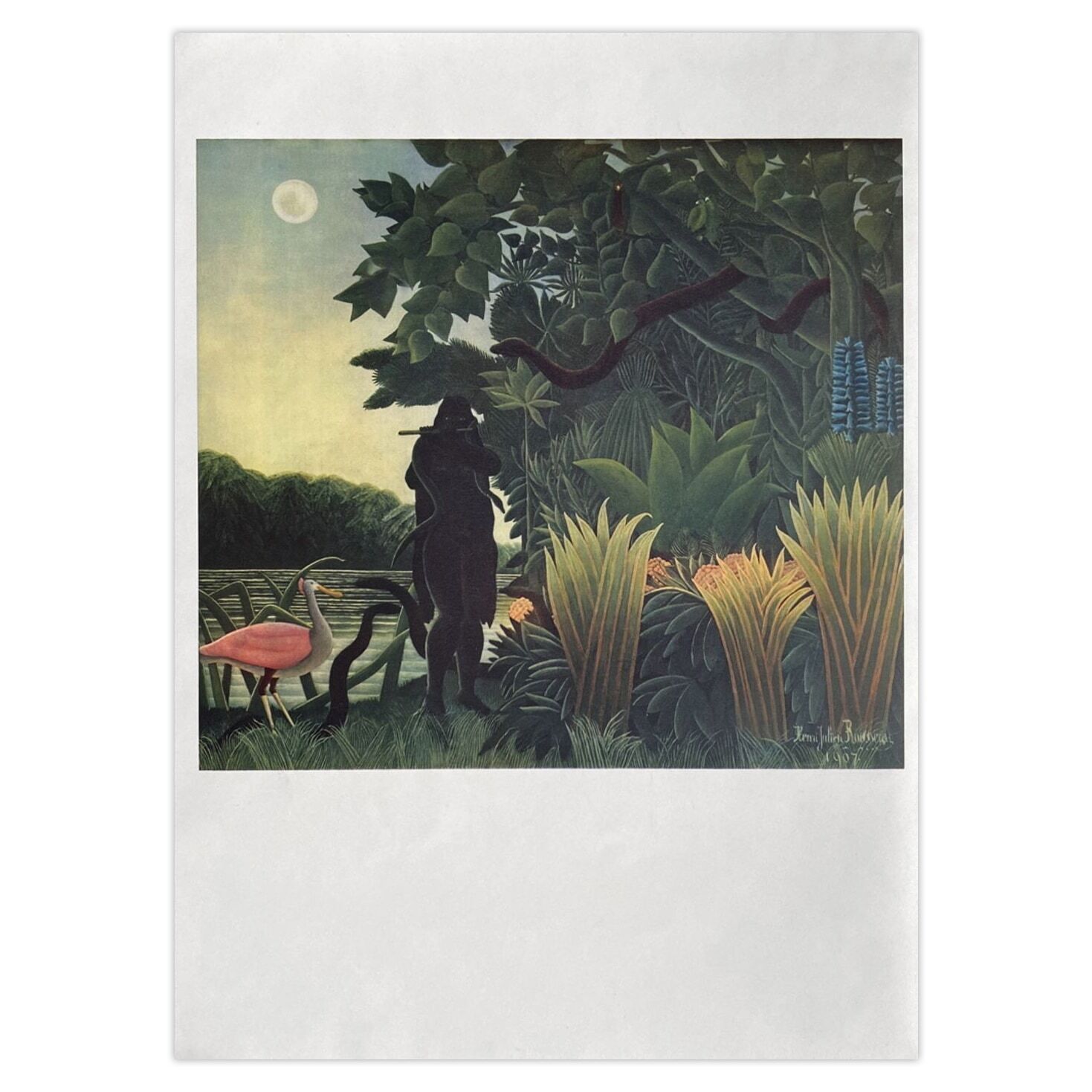 Le Douanier Rousseau Fotogravure La Charmeuse De Serpents 1938