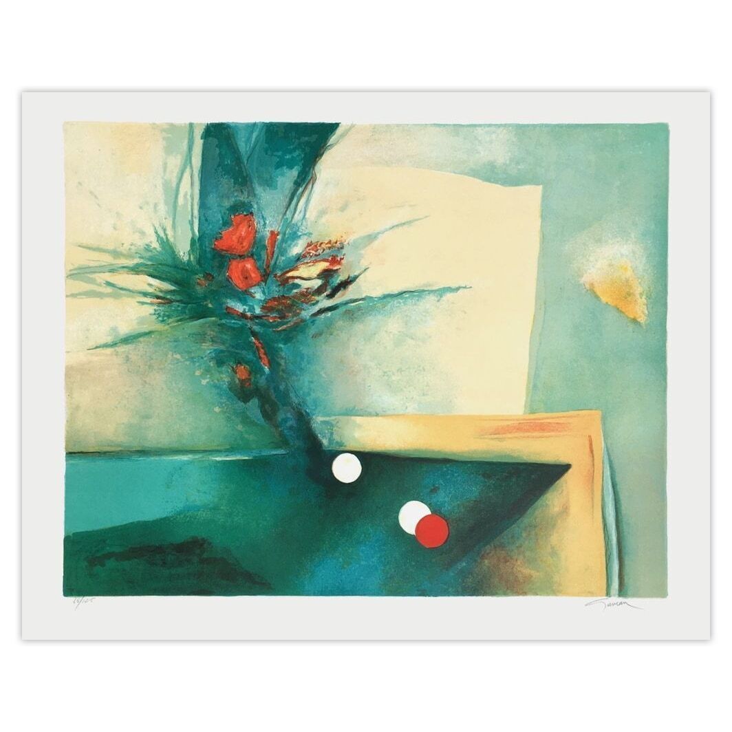 Claude Gaveau Gesigneerde Lithografie A L'académie 1985