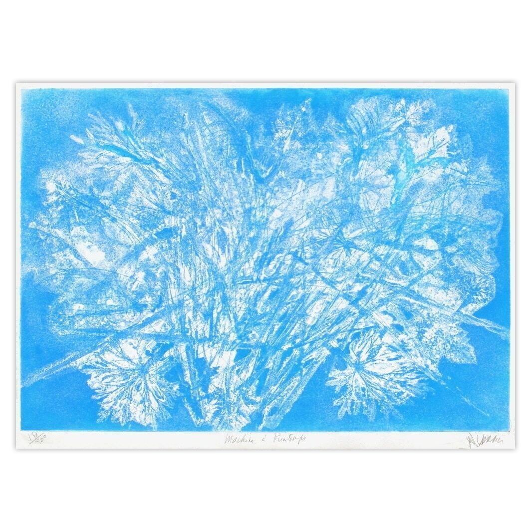 Jean Messagier Gesigneerde Aquatint Ap172 Machine à Printemps 1969