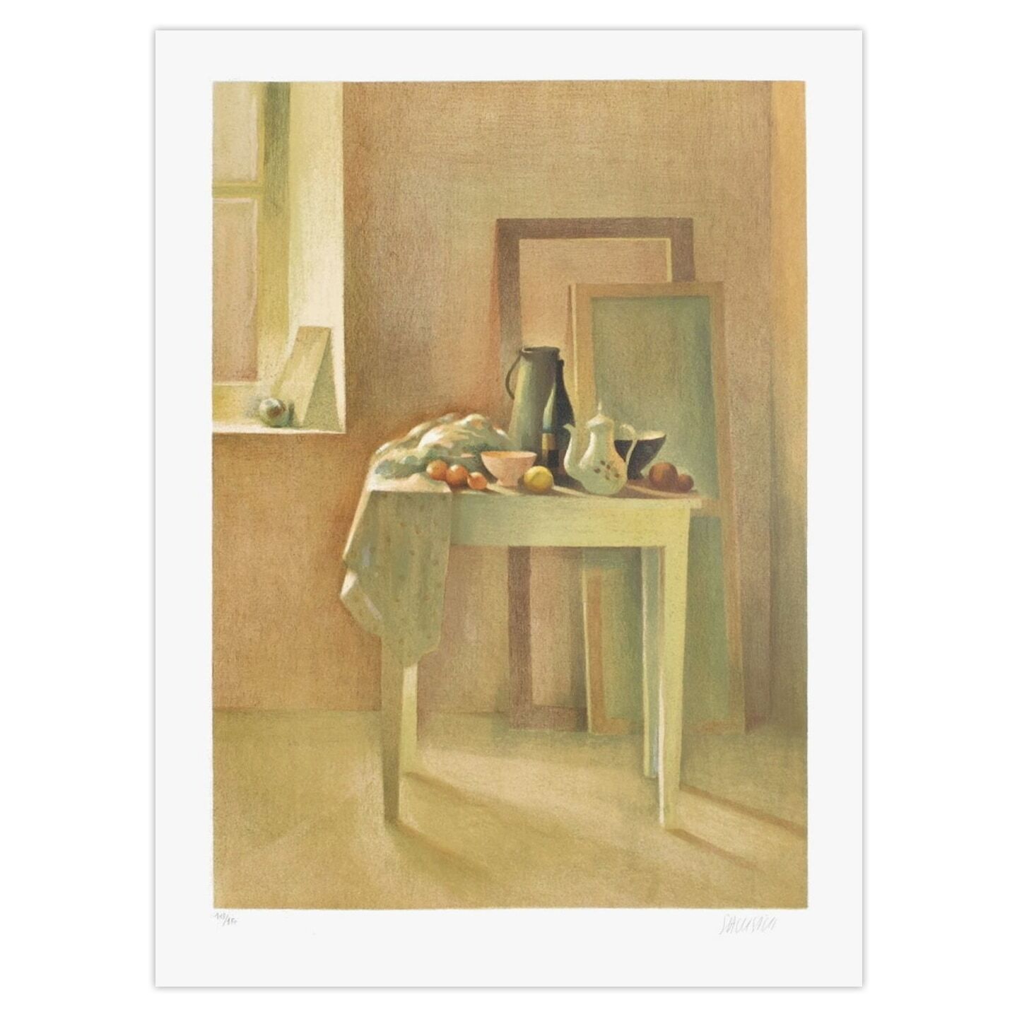 Gilles Sacksick Gesigneerde Litho Lumière Du Soir 1989