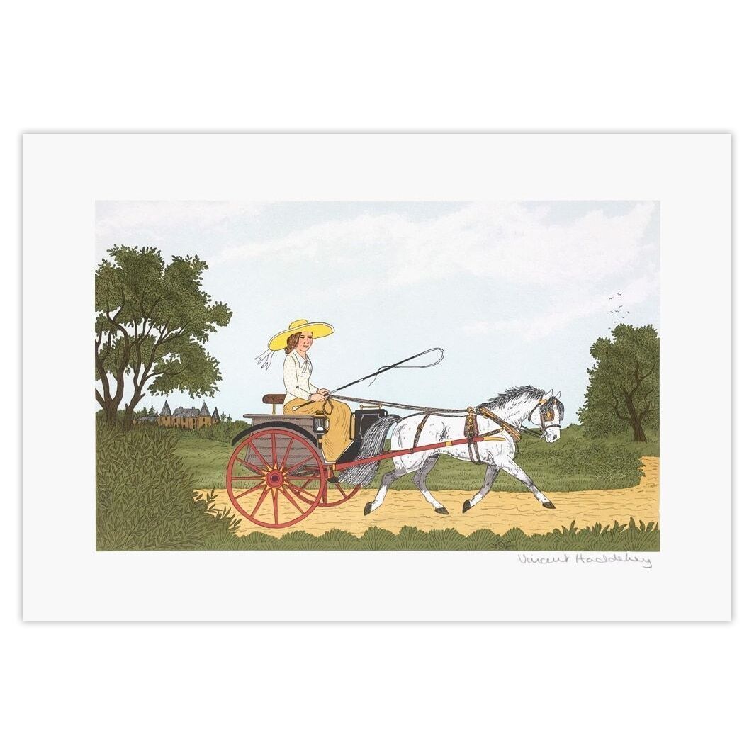 Vincent Haddelsey Signed Lithograph Des Chevaux Et Des Hommes : Le Poney 1985