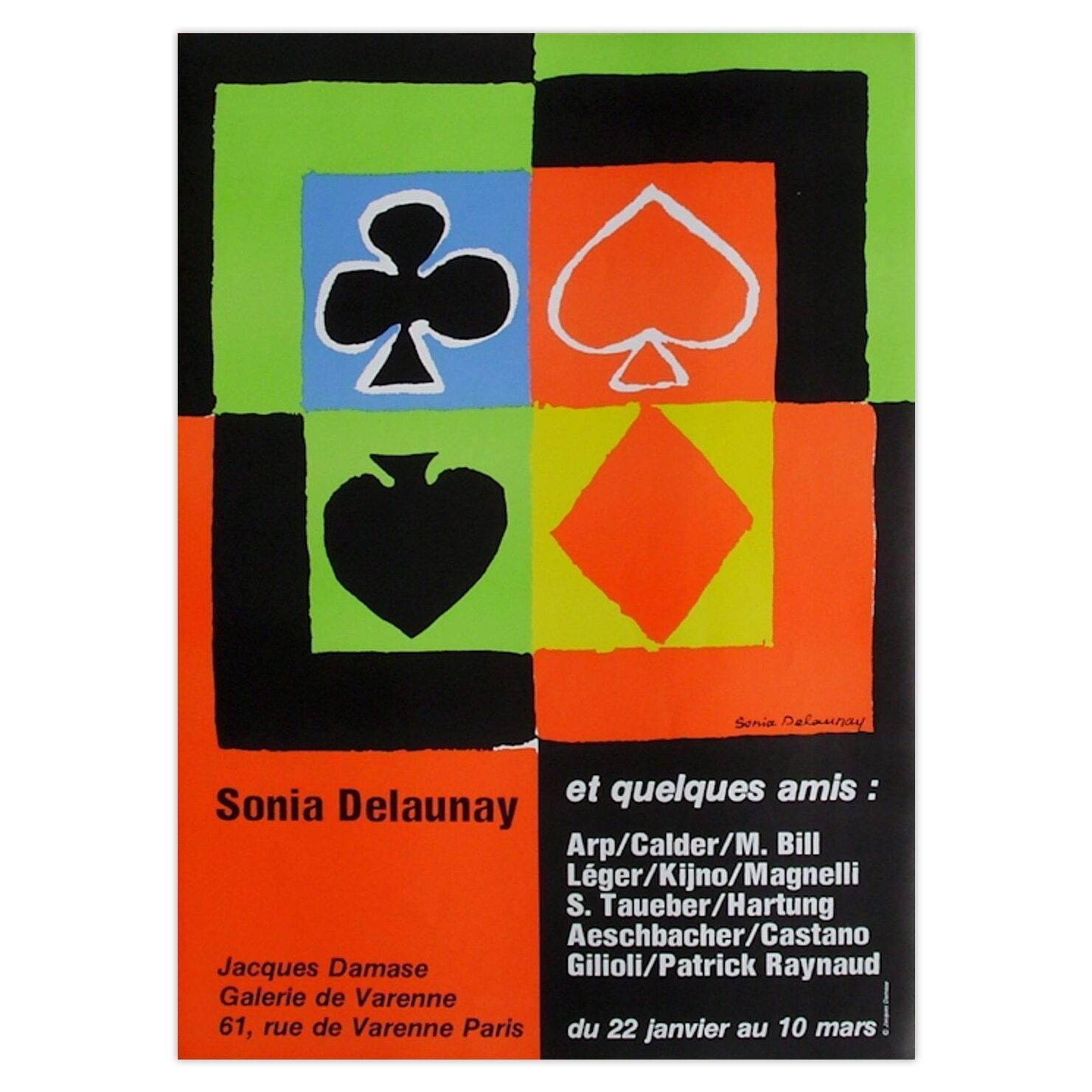 Sonia Delaunay Poster Expo 76 Galerie De Varenne Jacques Damase