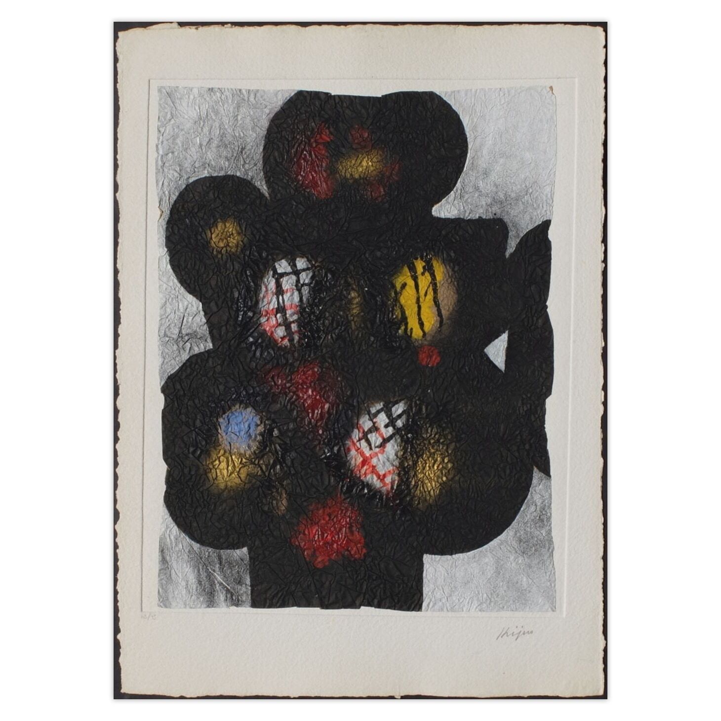 Ladislas Kijno Signed Stencil Quadrille