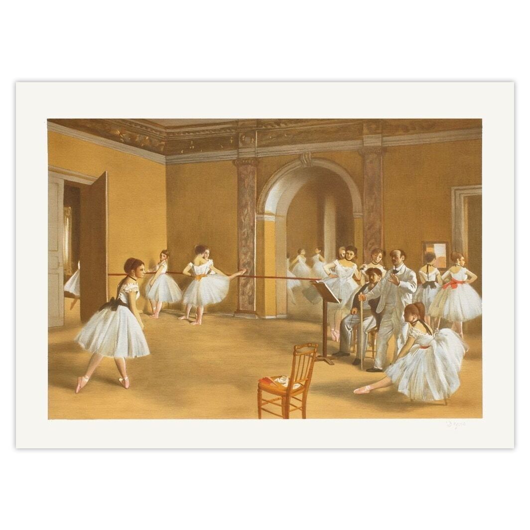 Edgar Degas Lithografie Le Foyer De La Danse à L'opéra De Paris
