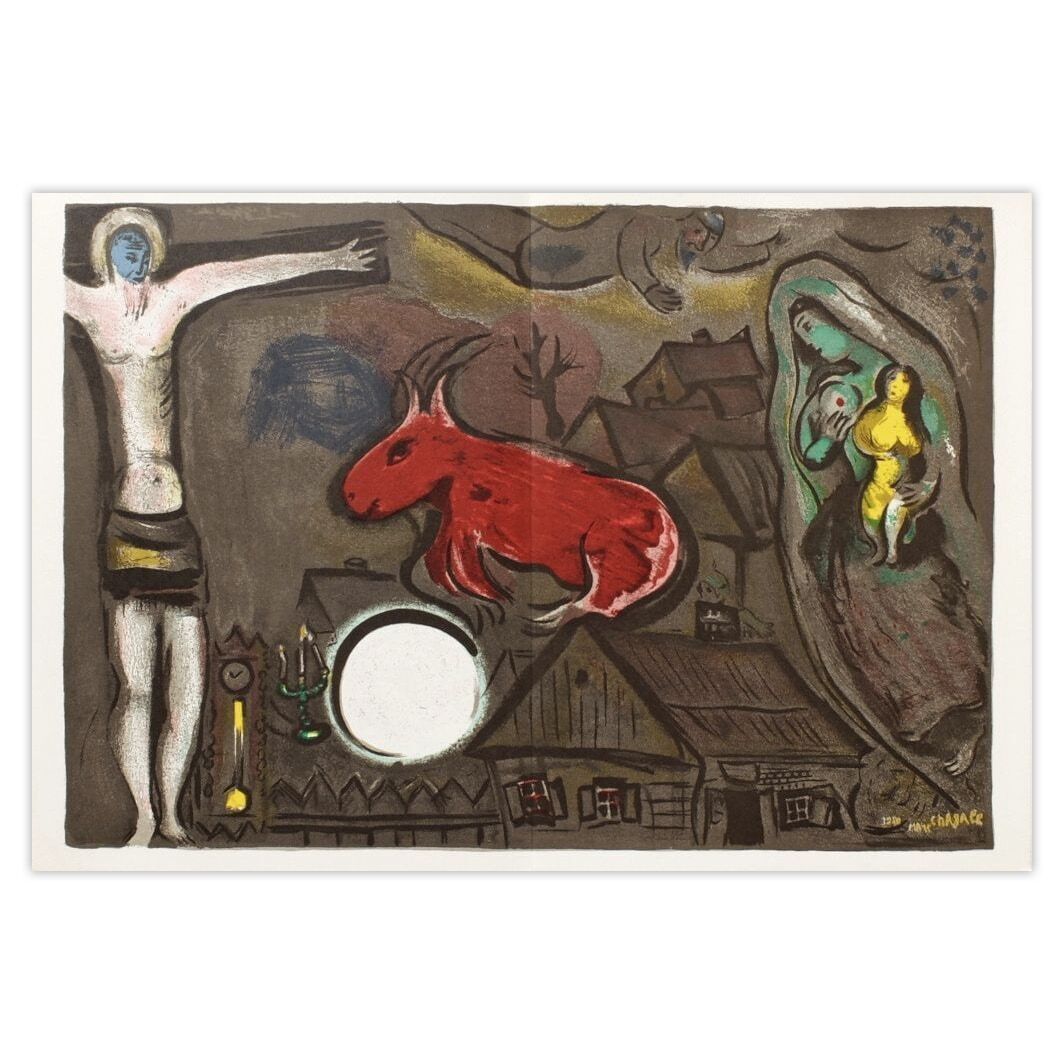 Marc Chagall Lithograph Dlm027   Nativité 1980