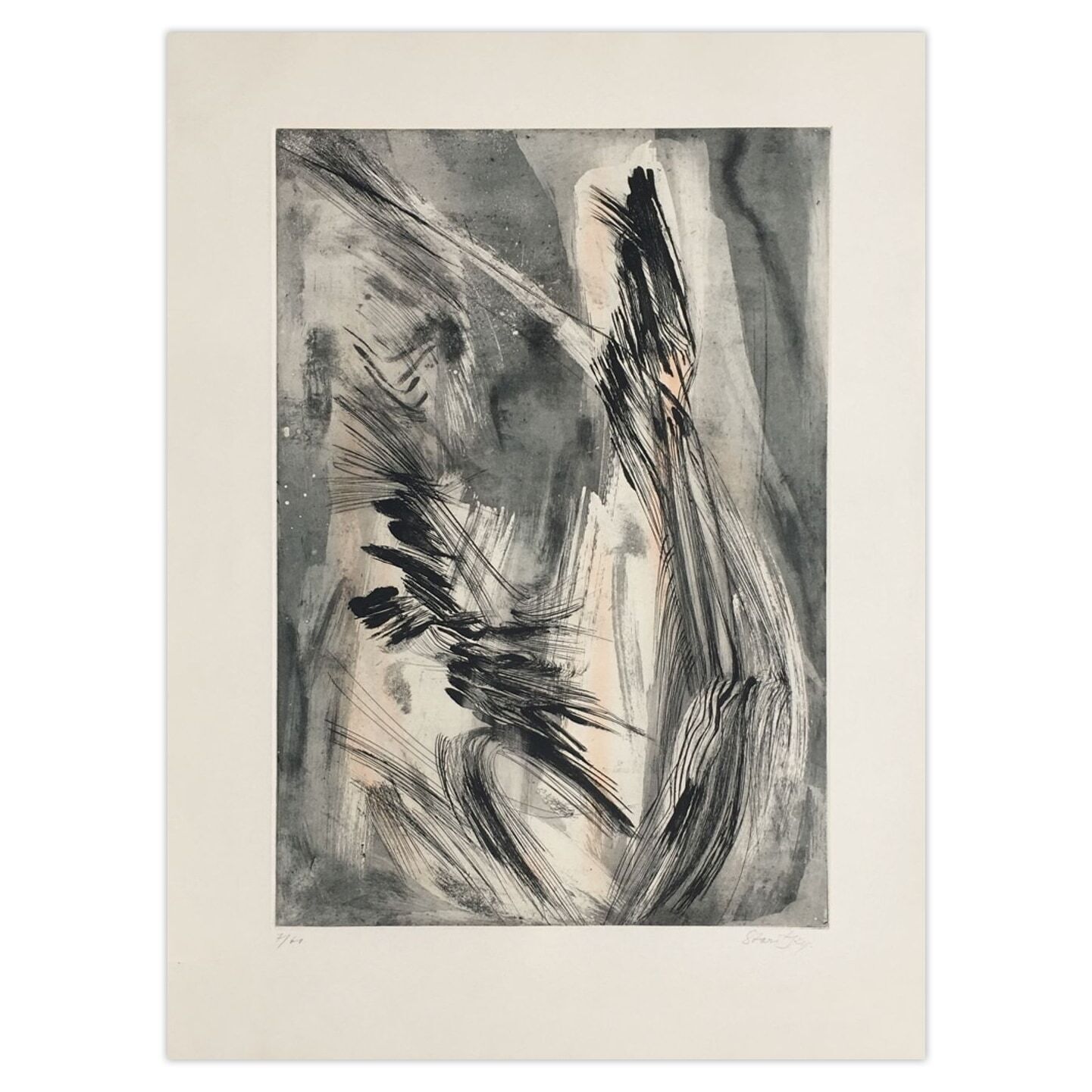 Anna Staritsky Gesigneerde Ets Message 1964