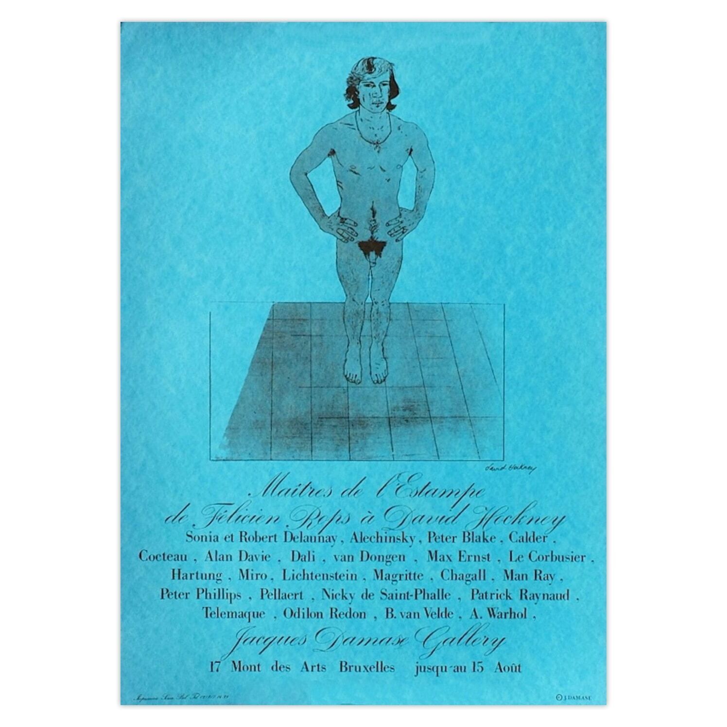 David Hockney Poster Expo Galerie Jacques Damase