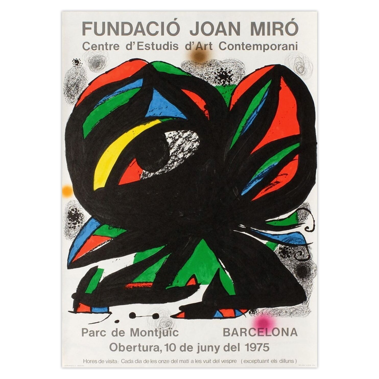 Joan Miro Poster Expo 75   Fundacio Joan Miro