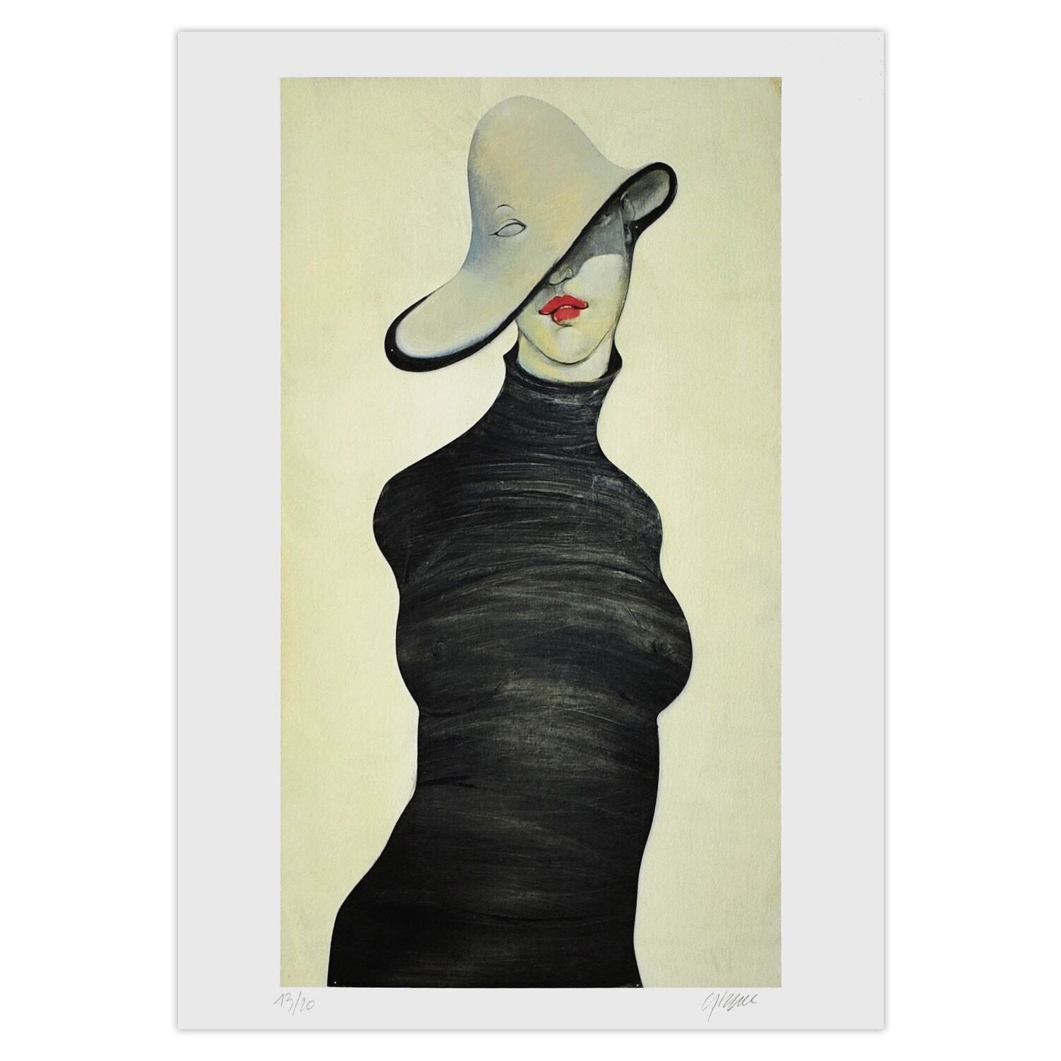 Jean Pierre Ceytaire Gesigneerde Archival Pigment Print Chapeau 2010