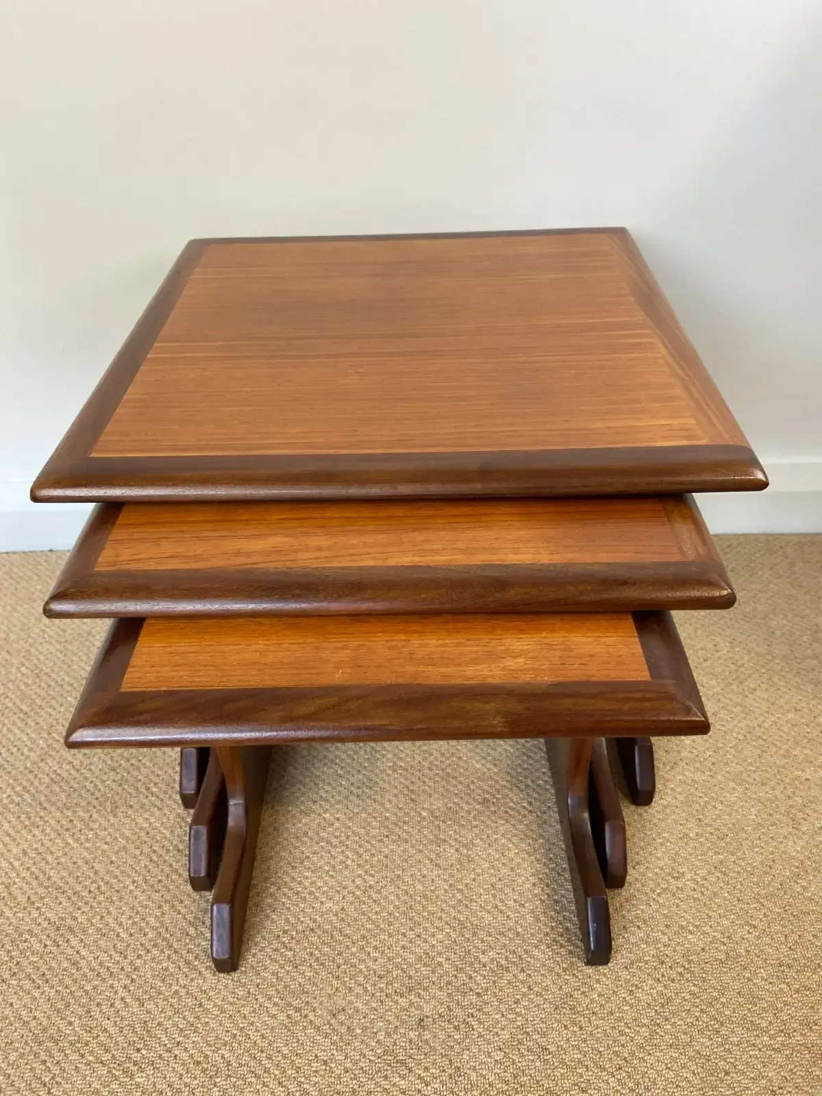 photo for sale Mid Century Gplan Nest Of Three Teak Side/Coffee Tables