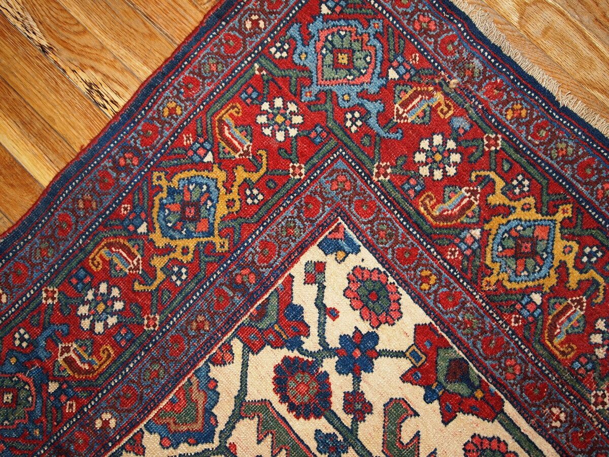 Tapis d'époque fait main, 149 cm x 225 cm, laine, années 1880 photo vinterior