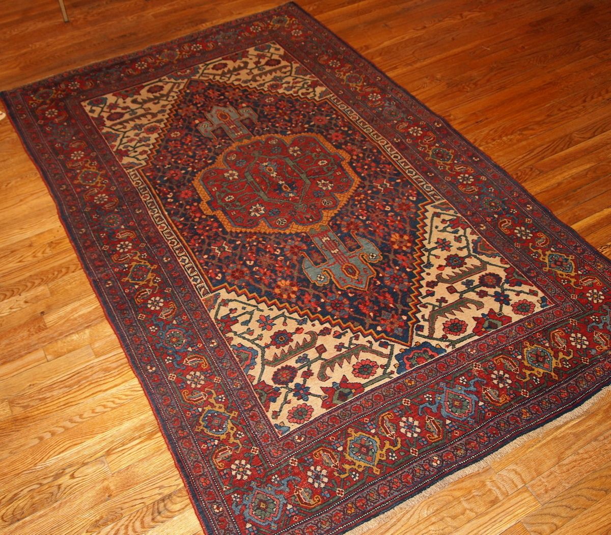 Tapis d'époque fait main, 149 cm x 225 cm, laine, années 1880 photo buy
