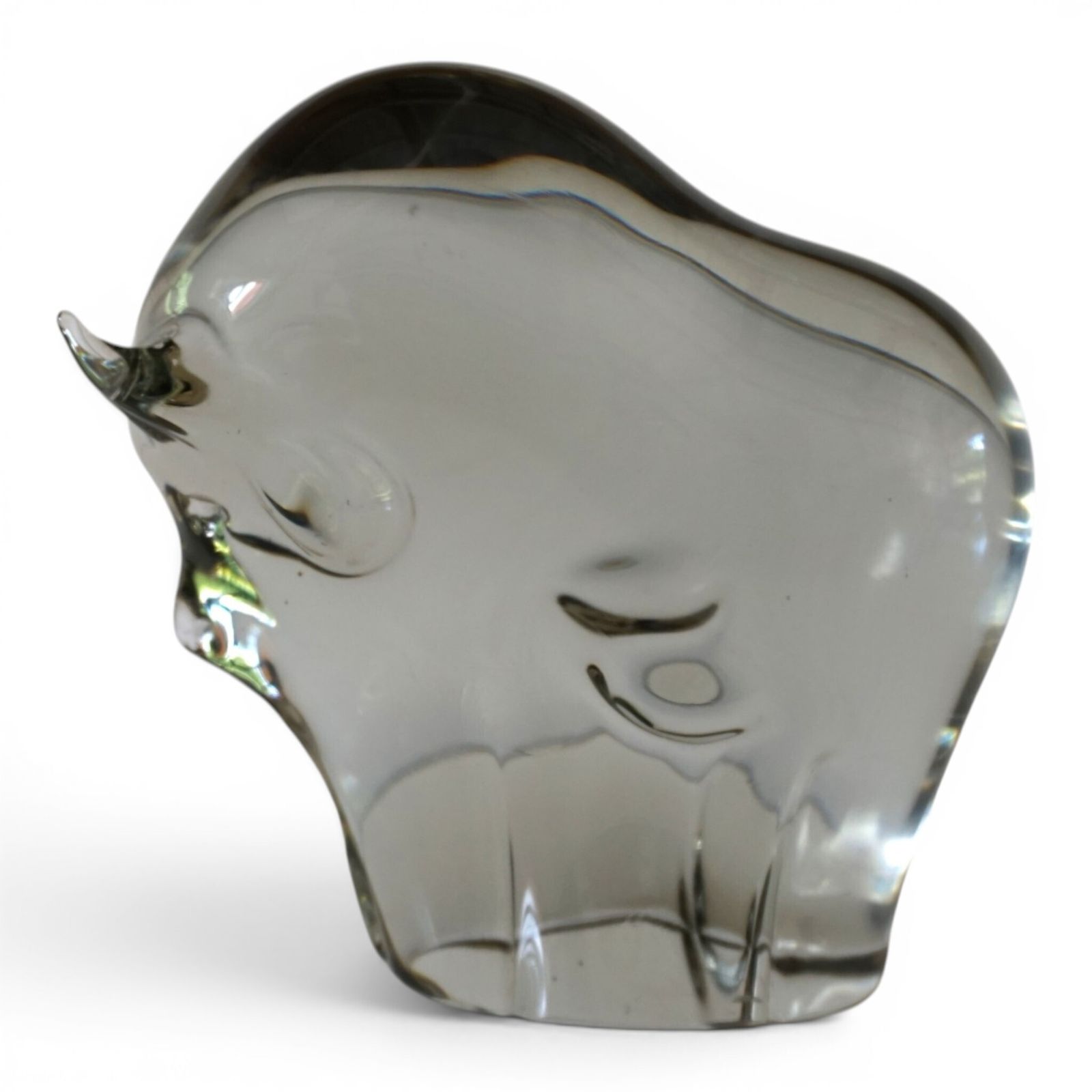 Livio Seguso Murano stier glassculptuur, 1970