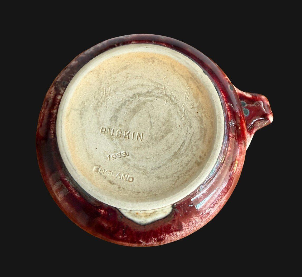 Ruskin High Fired Handled Vase photo 1093.0